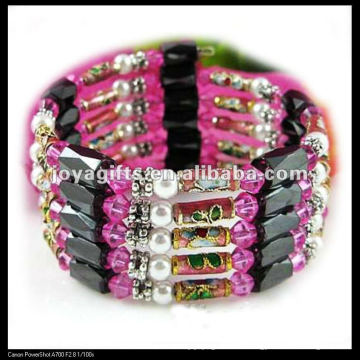 Magnetische Cloisonne Perlenverpackung Armbänder &amp; Halskette 36 &quot;